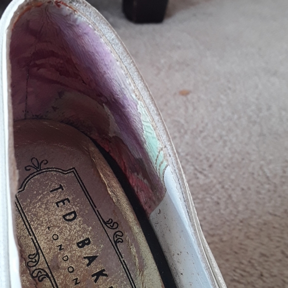 🐖Well loved white heels ted baker size 37 - Picture 4 of 7